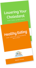 Lowering your cholesterol and Healthy eating book